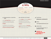 Tablet Screenshot of cateringelpatio.com